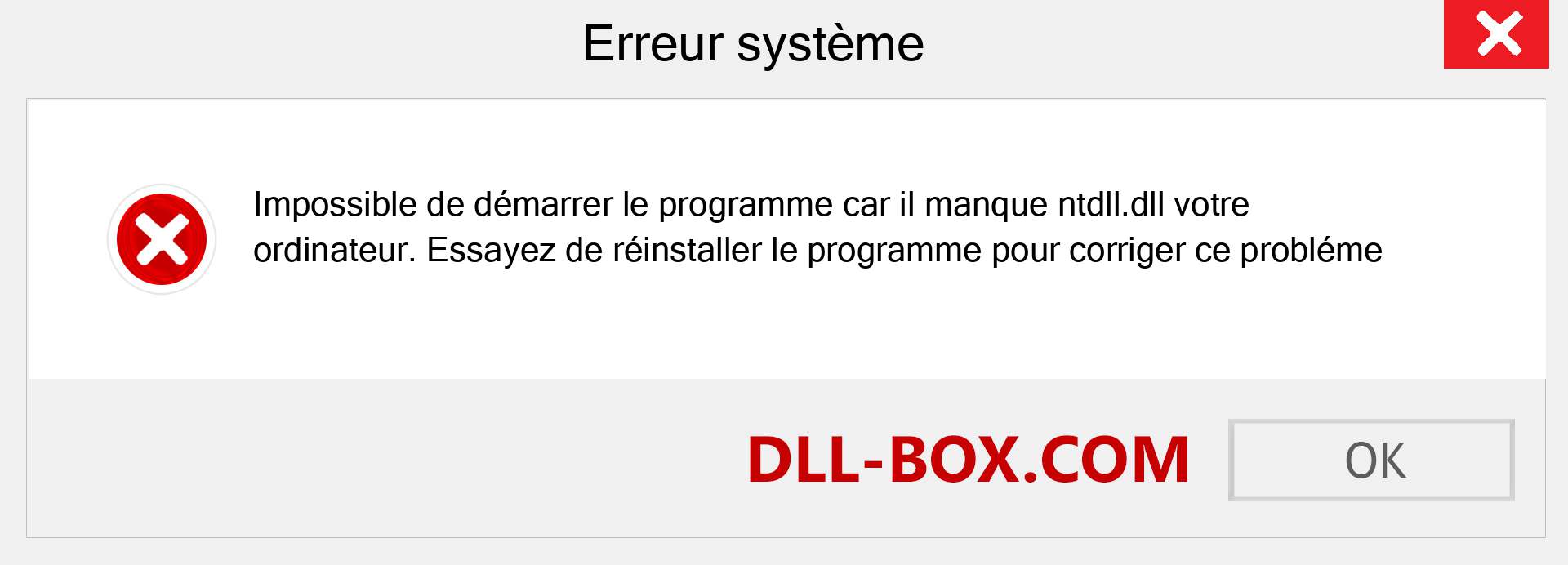 Le fichier ntdll.dll est manquant ?. Télécharger pour Windows 7, 8, 10 - Correction de l'erreur manquante ntdll dll sur Windows, photos, images